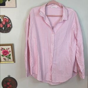 Pink Striped Button Down